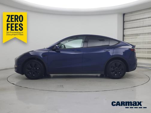 Blue 2025 Tesla Model Y Long Range