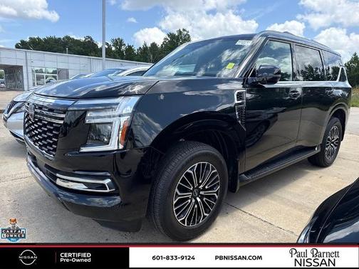 Super Black 2025 Nissan Armada Platinum
