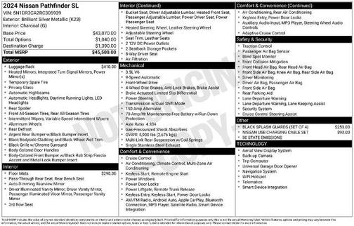 2024 Nissan Pathfinder SL