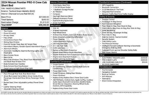 2024 Nissan Frontier PRO-X