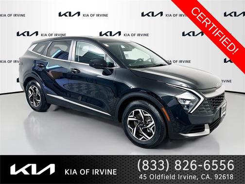 Black 2023 Kia Sportage LX