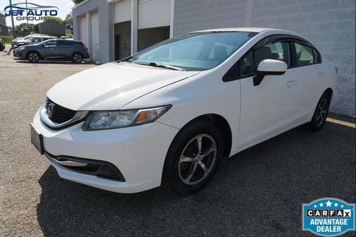 Taffeta White 2015 Honda Civic SE