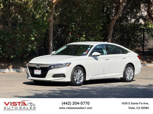 White 2018 Honda Accord LX