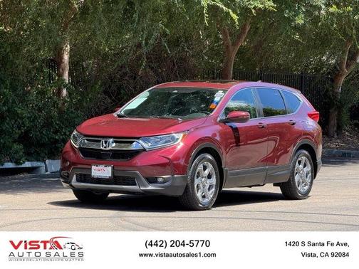 Burgundy 2017 Honda CR-V EX-L