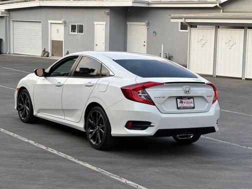 Pearl White 2020 Honda Civic Sport