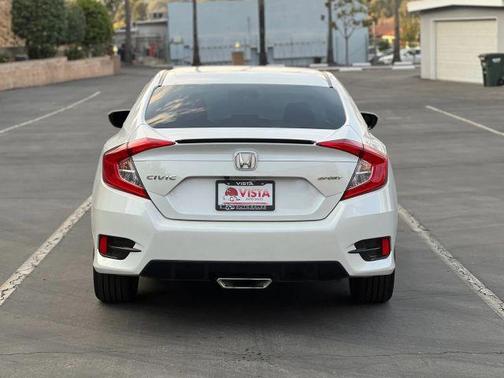 Pearl White 2020 Honda Civic Sport