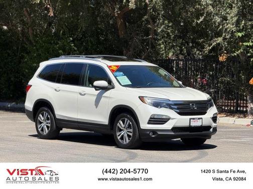 Pearl White 2018 Honda Pilot EX-L