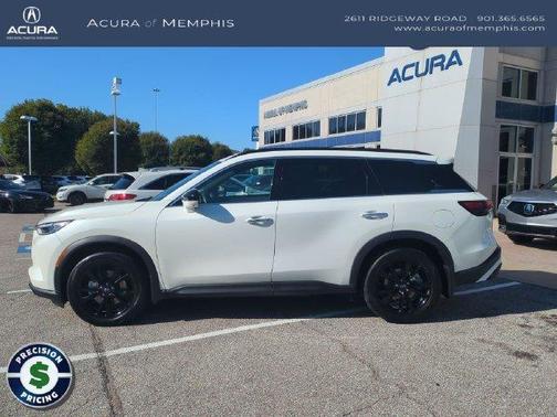 Majestic White 2025 INFINITI QX60 Luxe