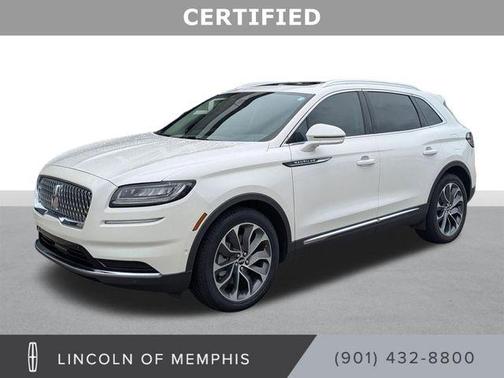 Pristine White Metallic Tri-Coat 2023 Lincoln Nautilus Reserve