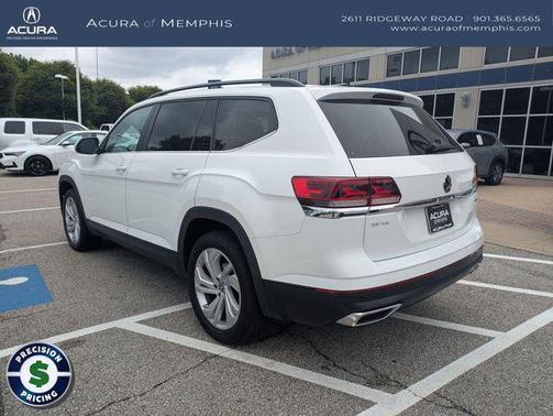 Pure White 2021 Volkswagen Atlas 3.6L SE w/Technology