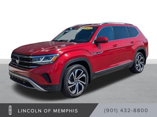 Aurora Red Metallic 2021 Volkswagen Atlas 2.0T SEL