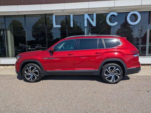 Aurora Red Metallic 2021 Volkswagen Atlas 2.0T SEL