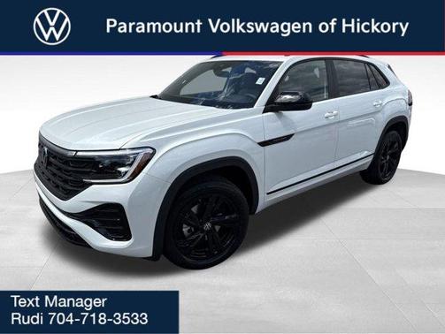 White Pearl 2026 Volkswagen Atlas Cross Sport 2.0T SEL R-Line Black