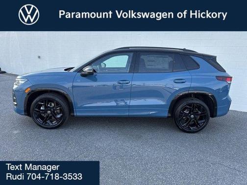 Monterey Blue W/Deep Black Roof 2026 Volkswagen Tiguan 2.0T SE R-Line Black