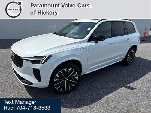 Crystal White Pearl 2026 Volvo XC90 Plug-In Hybrid T8 Ultra Dark Theme 7-Seater