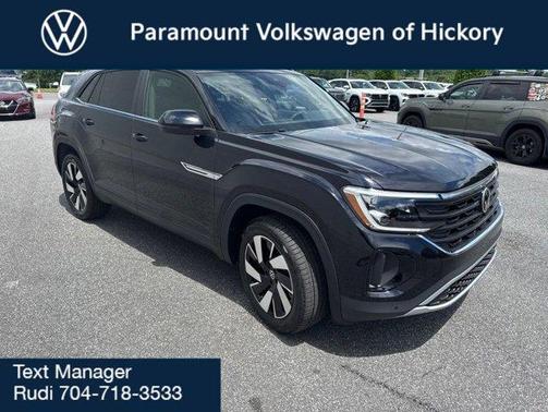 Black 2026 Volkswagen Atlas Cross Sport 2.0T SE W/TECHNOLOGY