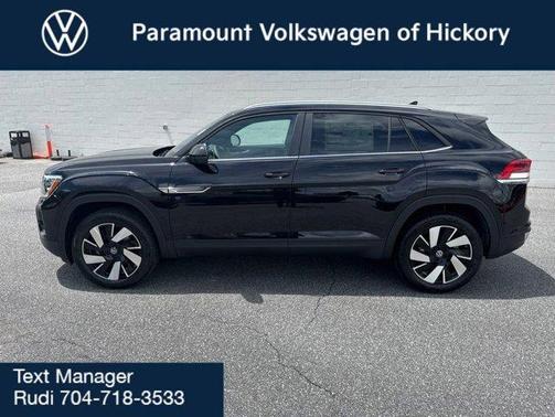 Black 2026 Volkswagen Atlas Cross Sport 2.0T SE W/TECHNOLOGY