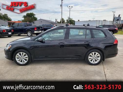Black 2017 Volkswagen Golf SportWagen TSI S