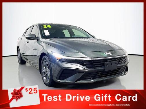 Amazon Gray 2024 Hyundai ELANTRA HEV Blue