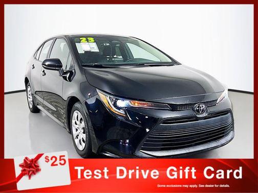 Midnight Black Metallic 2023 Toyota Corolla LE