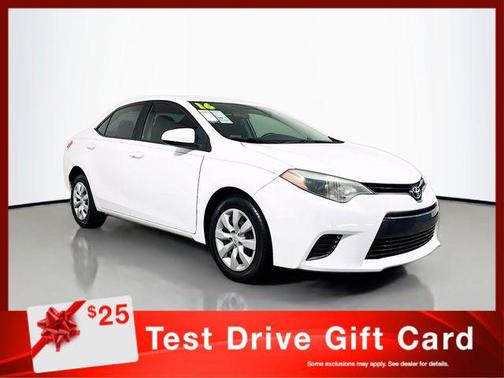 Super White 2016 Toyota Corolla LE