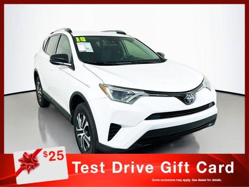 Super White 2018 Toyota RAV4 LE