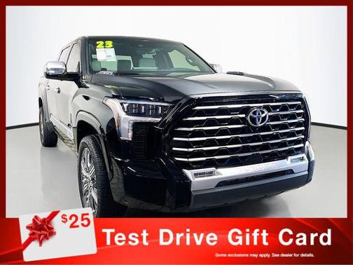 Midnight Black Metallic 2023 Toyota Tundra Hybrid Capstone