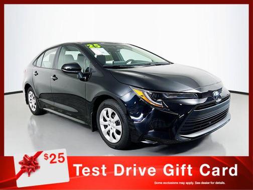 Midnight Black Metallic 2025 Toyota Corolla LE