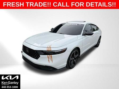 White 2024 Honda Accord Hybrid Sport