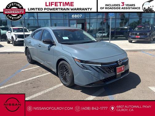 Atlantic Gray Metallic 2026 Nissan Sentra SV