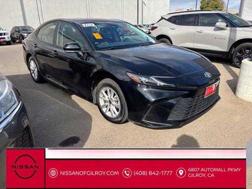 Midnight Black Metallic 2025 Toyota Camry LE