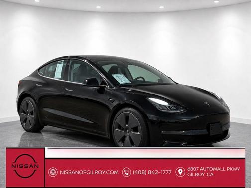Solid Black 2019 Tesla Model 3 Long Range