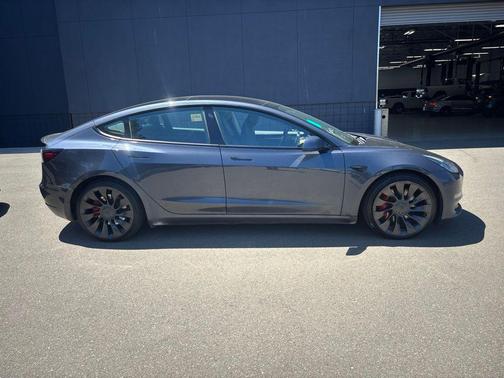 Gray 2021 Tesla Model 3 Performance