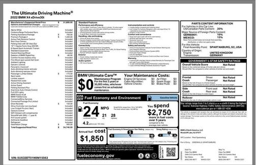2022 BMW X4 xDrive30i