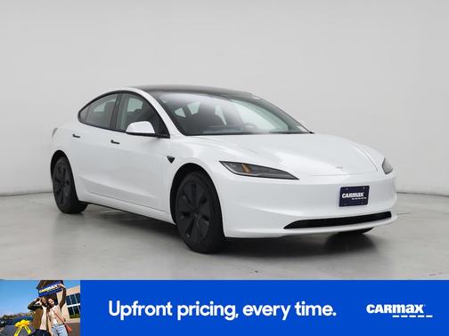 White 2025 Tesla Model 3 Long Range