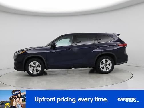 Blue 2020 Toyota Highlander Hybrid LE