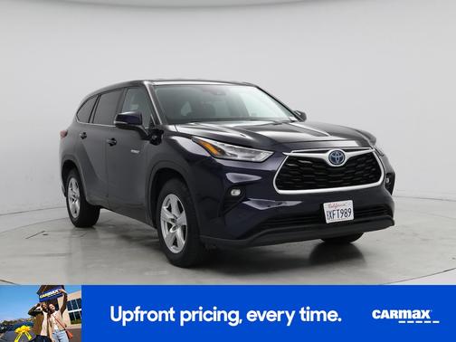 Blue 2020 Toyota Highlander Hybrid LE