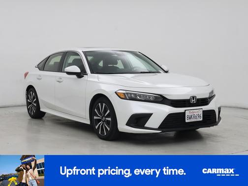 White 2022 Honda Civic EX