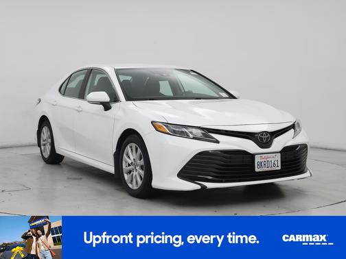 White 2019 Toyota Camry LE