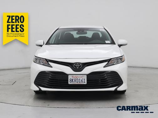 White 2019 Toyota Camry LE