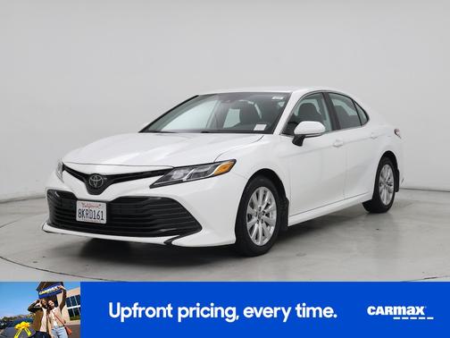 White 2019 Toyota Camry LE