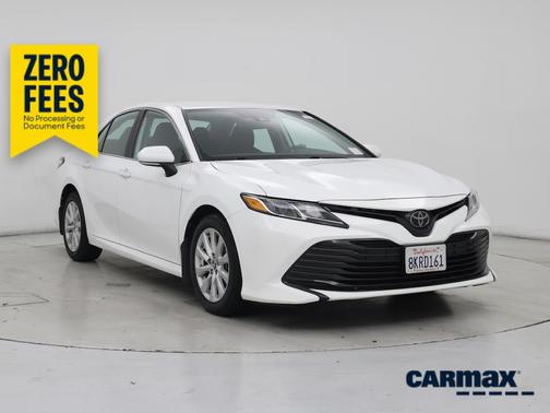 White 2019 Toyota Camry LE