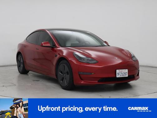 Red 2023 Tesla Model 3