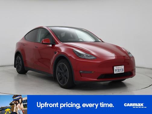 Red 2023 Tesla Model Y Long Range