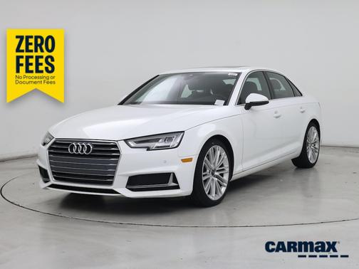 White 2019 Audi A4 Premium Plus