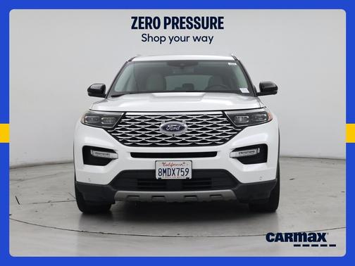 White 2020 Ford Explorer Platinum