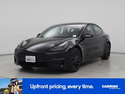 Black 2022 Tesla Model 3 Performance