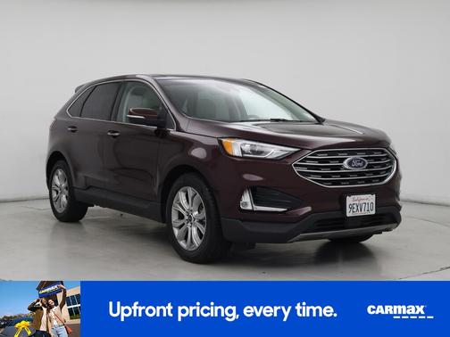Burgundy 2019 Ford Edge Titanium