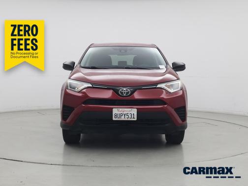 Red 2018 Toyota RAV4 LE