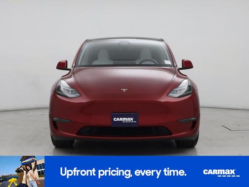 Red 2025 Tesla Model Y Performance
